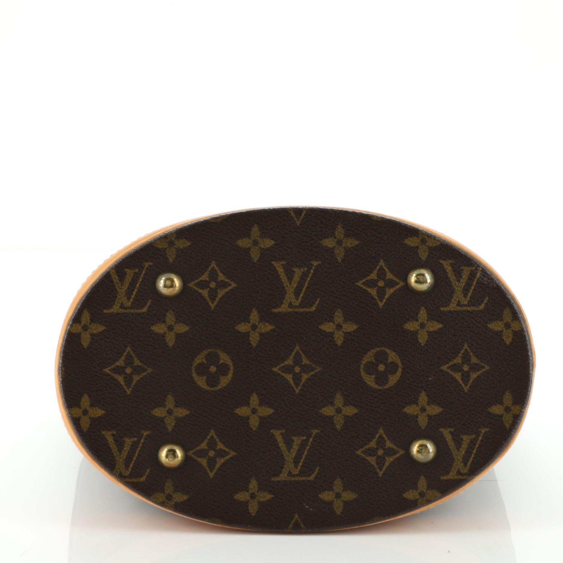 Women's or Men's Louis Vuitton Petit Bucket Bag Monogram Canvas
