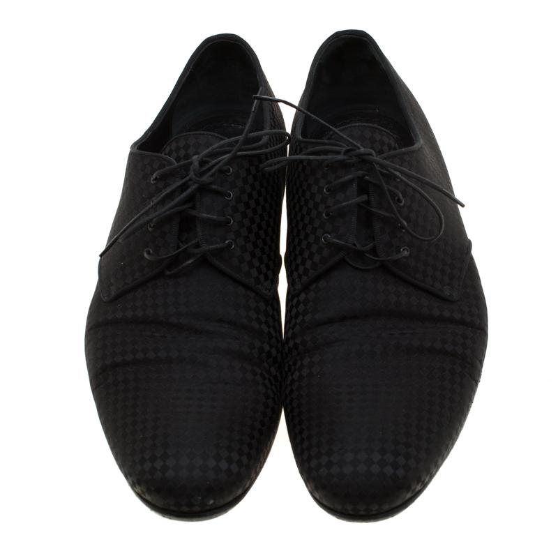 Louis Vuitton’s Derby pair will take you through an endless series of calendar events. Crafted in petit Damier canvas, the uppers feature lace-ups. Lined in leather, the heels feature the signature LV logos.

Includes: Original Dustbag, Original