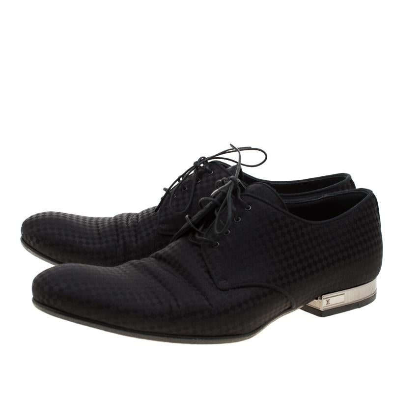 Men's Louis Vuitton Petit Damier Canvas Solferino Derby Size 40 For Sale