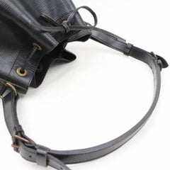 Louis Vuitton Petit Noe 865816 Black Leather Shoulder Bag