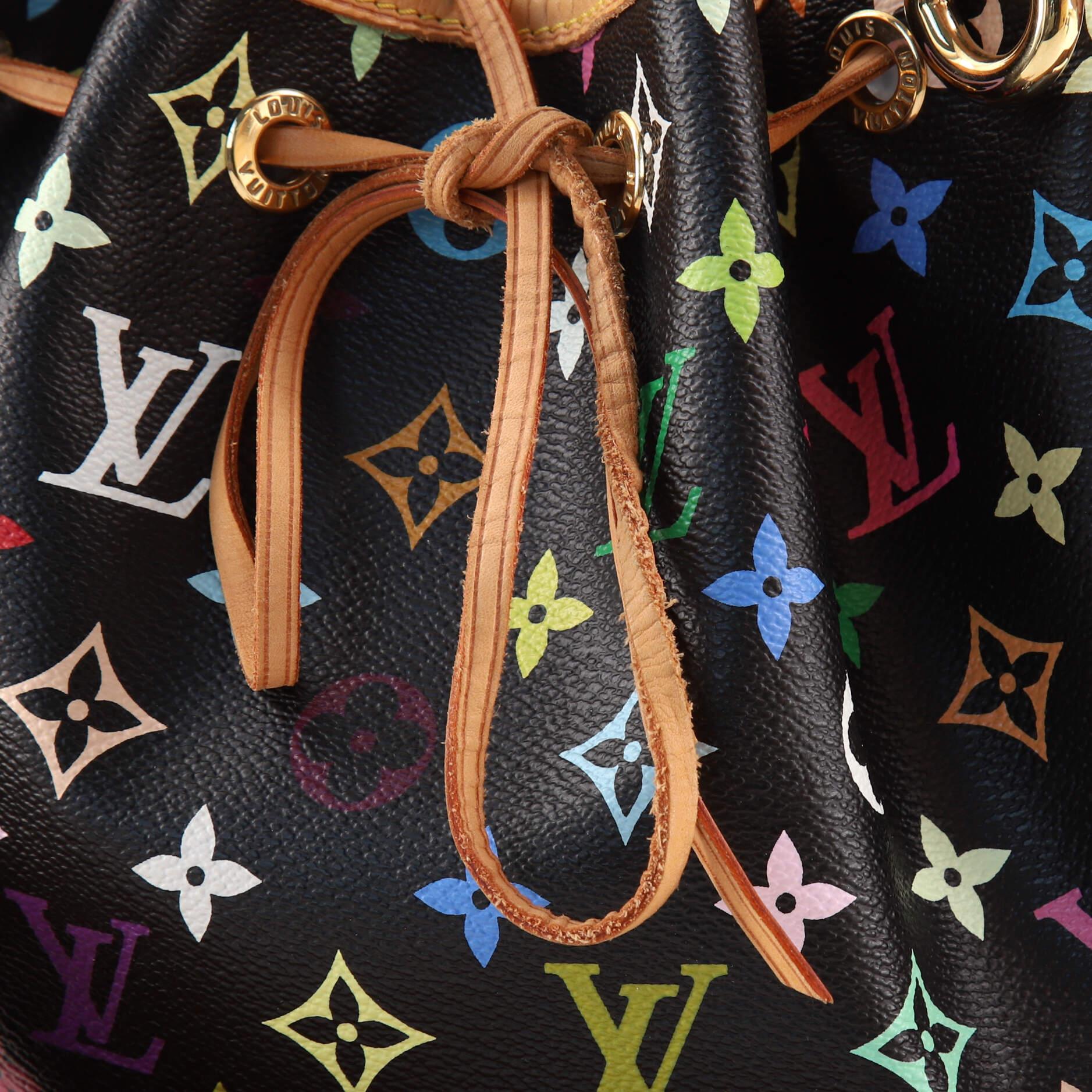 Louis Vuitton Petit Noe Handbag Monogram Multicolor 2