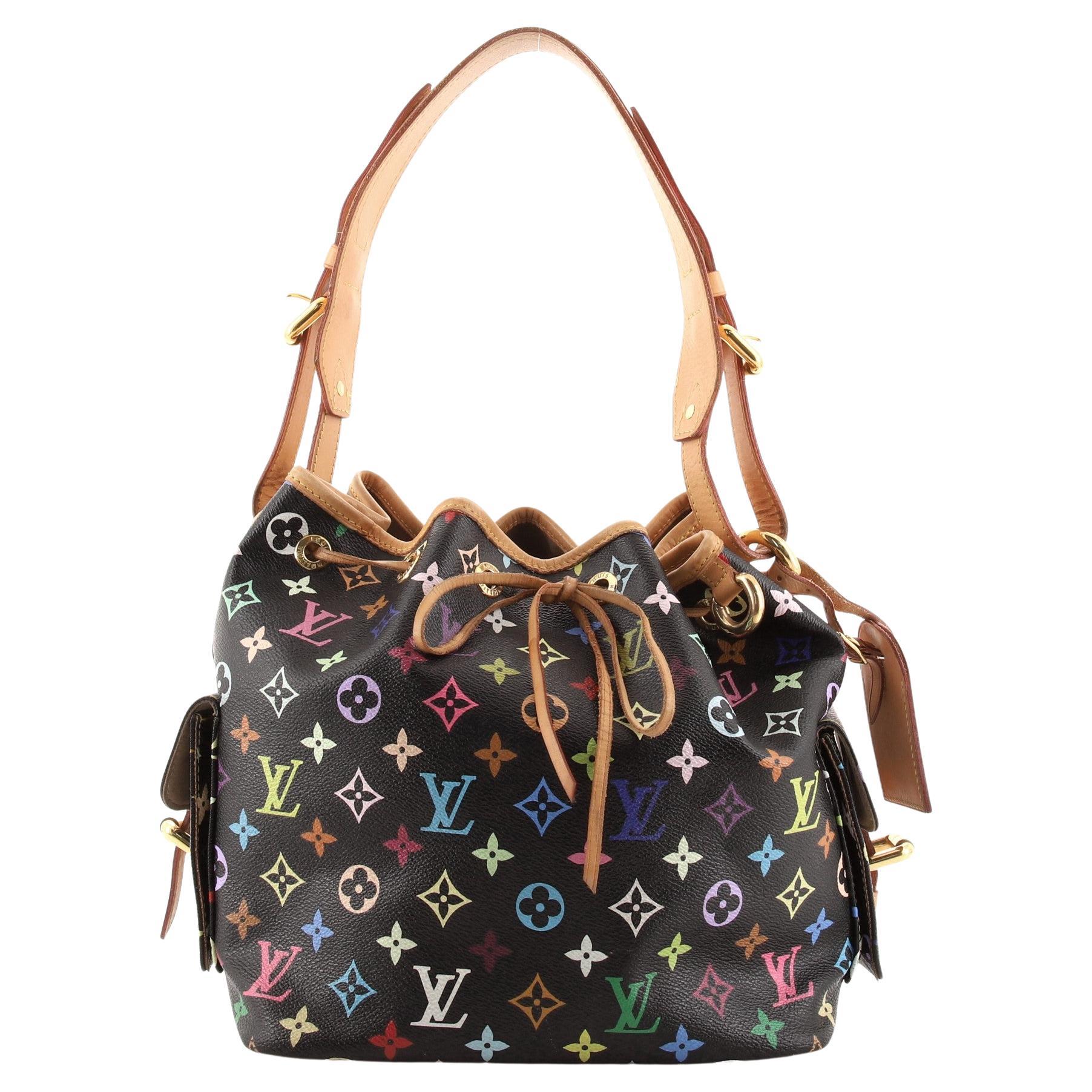Louis Vuitton Petit Noe Handbag Monogram Multicolor at 1stDibs