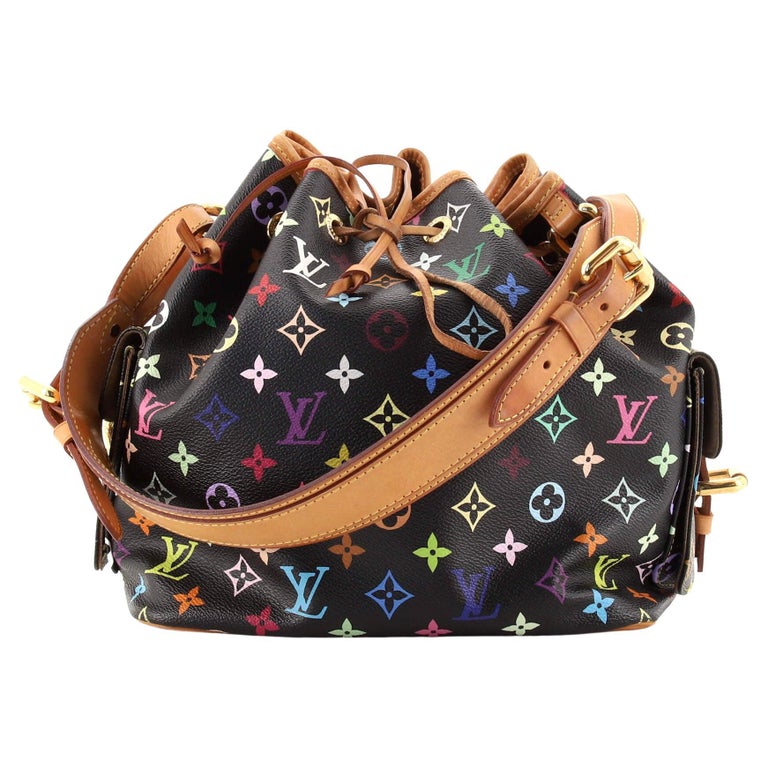 Louis Vuitton Petit Noe Handbag Monogram Multicolor For Sale at 1stDibs
