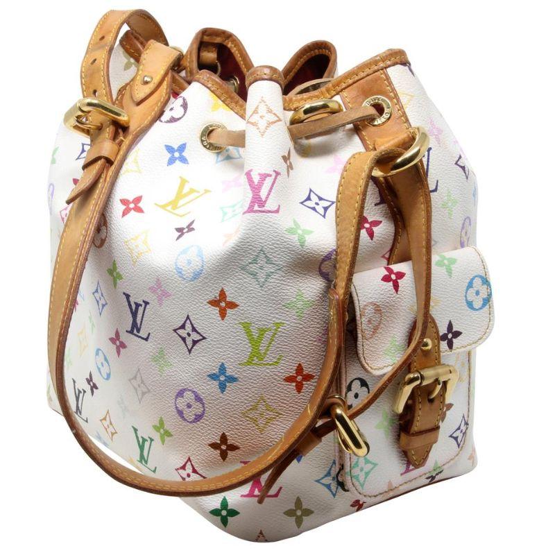 Louis Vuitton Petit Noe Monogramm Segeltuch Takashi Murakami Umhängetasche im Zustand „Gut“ in Downey, CA