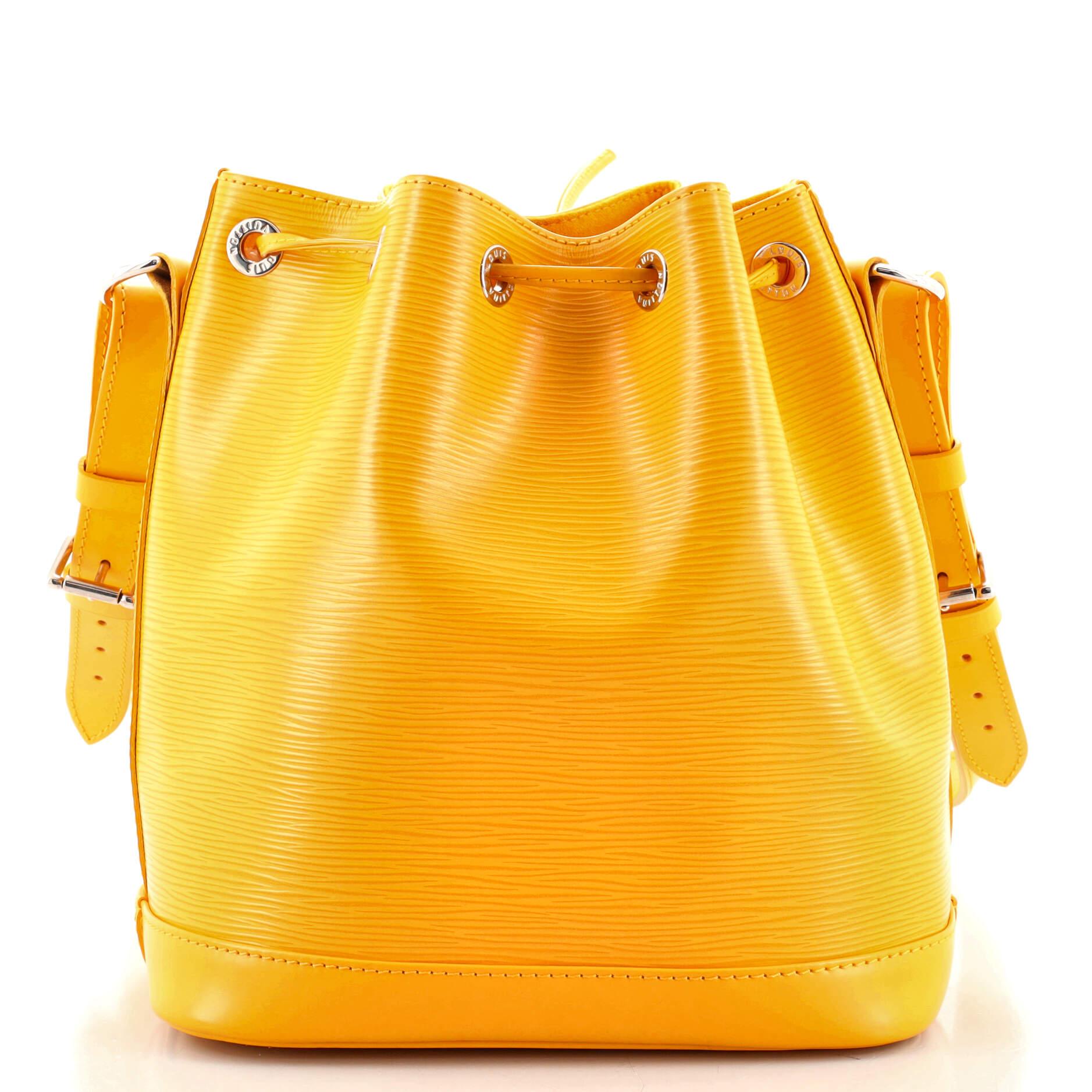 Orange Louis Vuitton Petit Noe NM Handbag Epi Leather