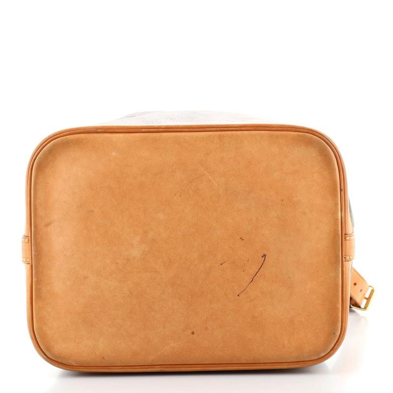 Louis Vuitton Petit Noe NM Handtasche Monogramm Segeltuch im Zustand „Gut“ in NY, NY