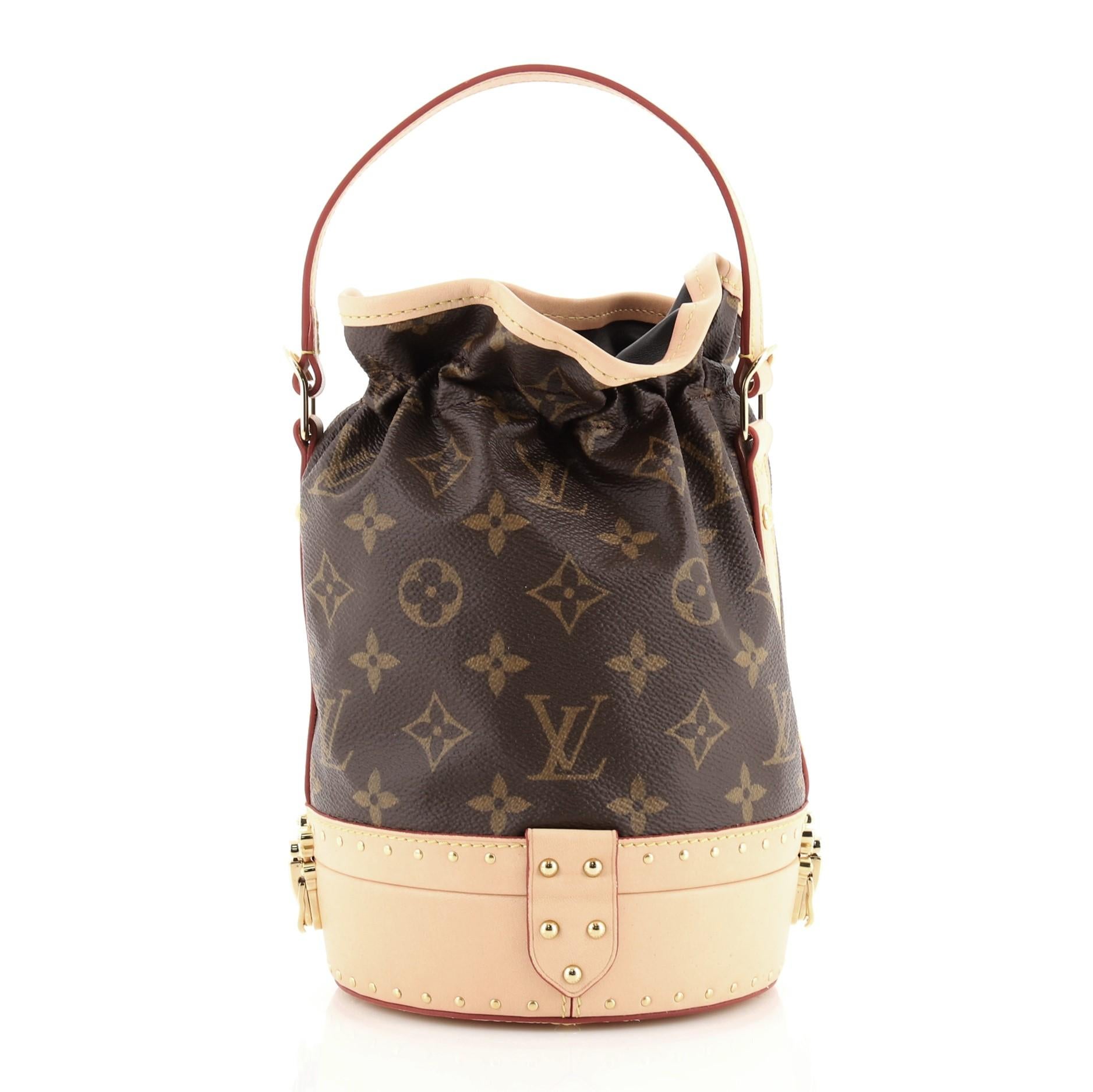 Beige Louis Vuitton Petit Noe Trunk Bag Monogram Canvas