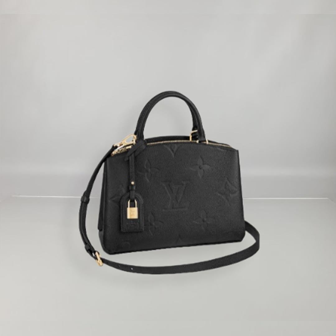 Louis Vuitton Petit Palais Bag Black Monogram Empreinte Leather For ...