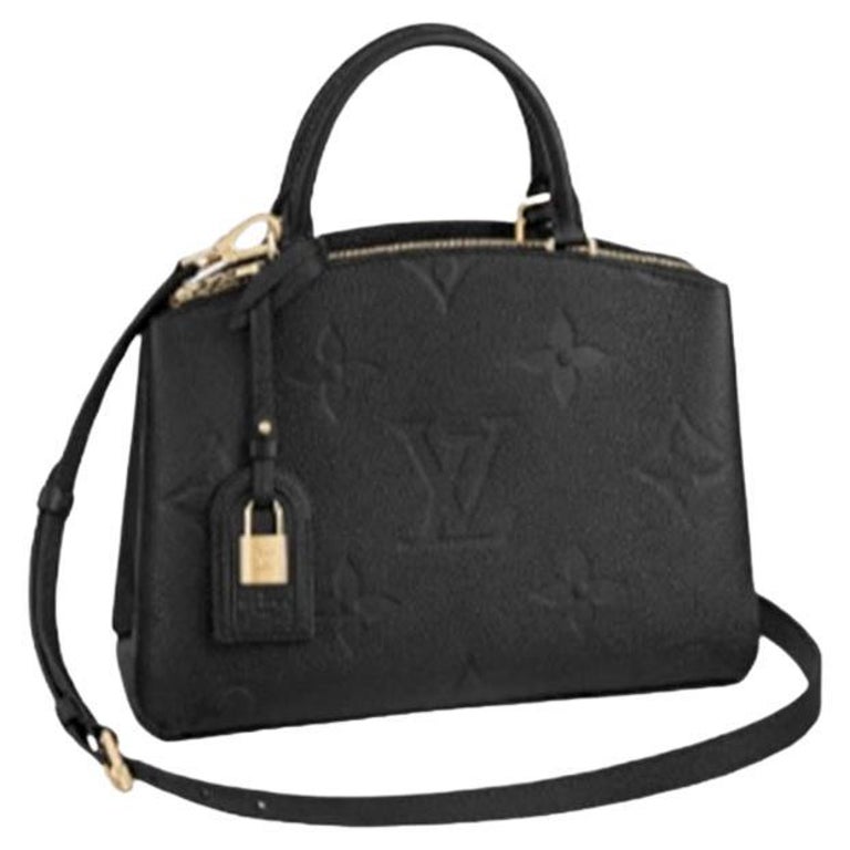 Louis Vuitton Petit Palais Bag Black Monogram Empreinte Leather For
