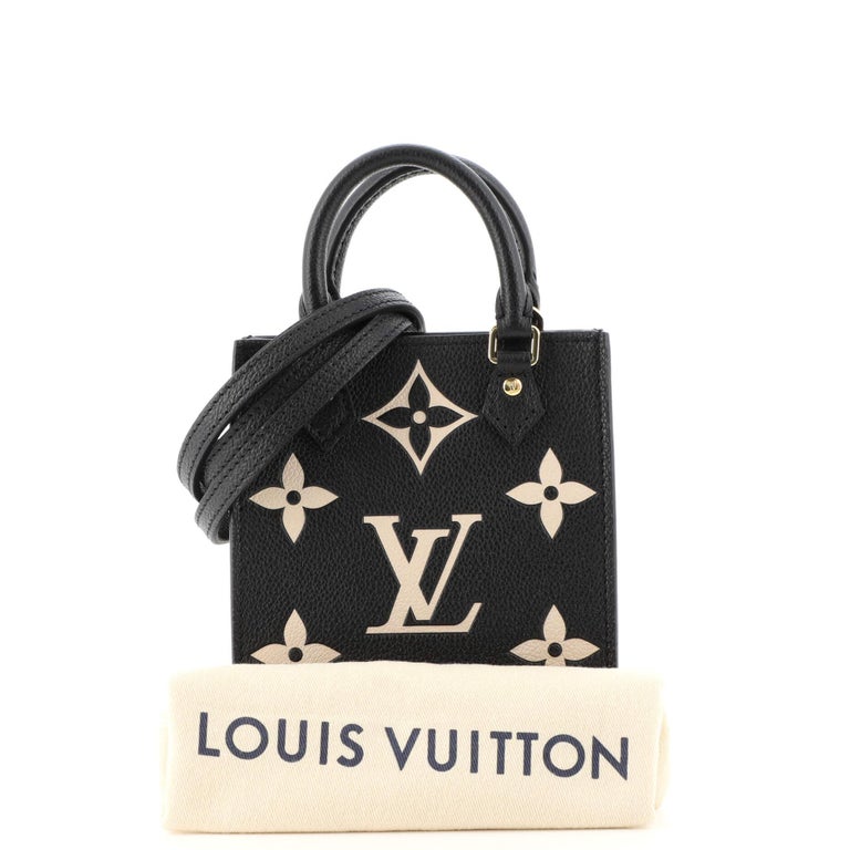 Louis Vuitton Monogram Empreinte Giant Petit Sac Plat Noir