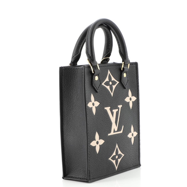 Louis Vuitton Petit Sac Plat Bag Bicolor Monogram Empreinte Giant at  1stDibs