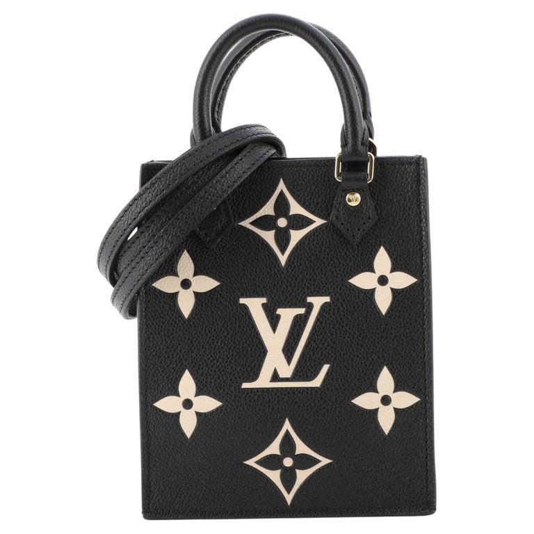 Louis Vuitton Petit Sac Plat Bag Bicolor Monogram Empreinte Giant at  1stDibs