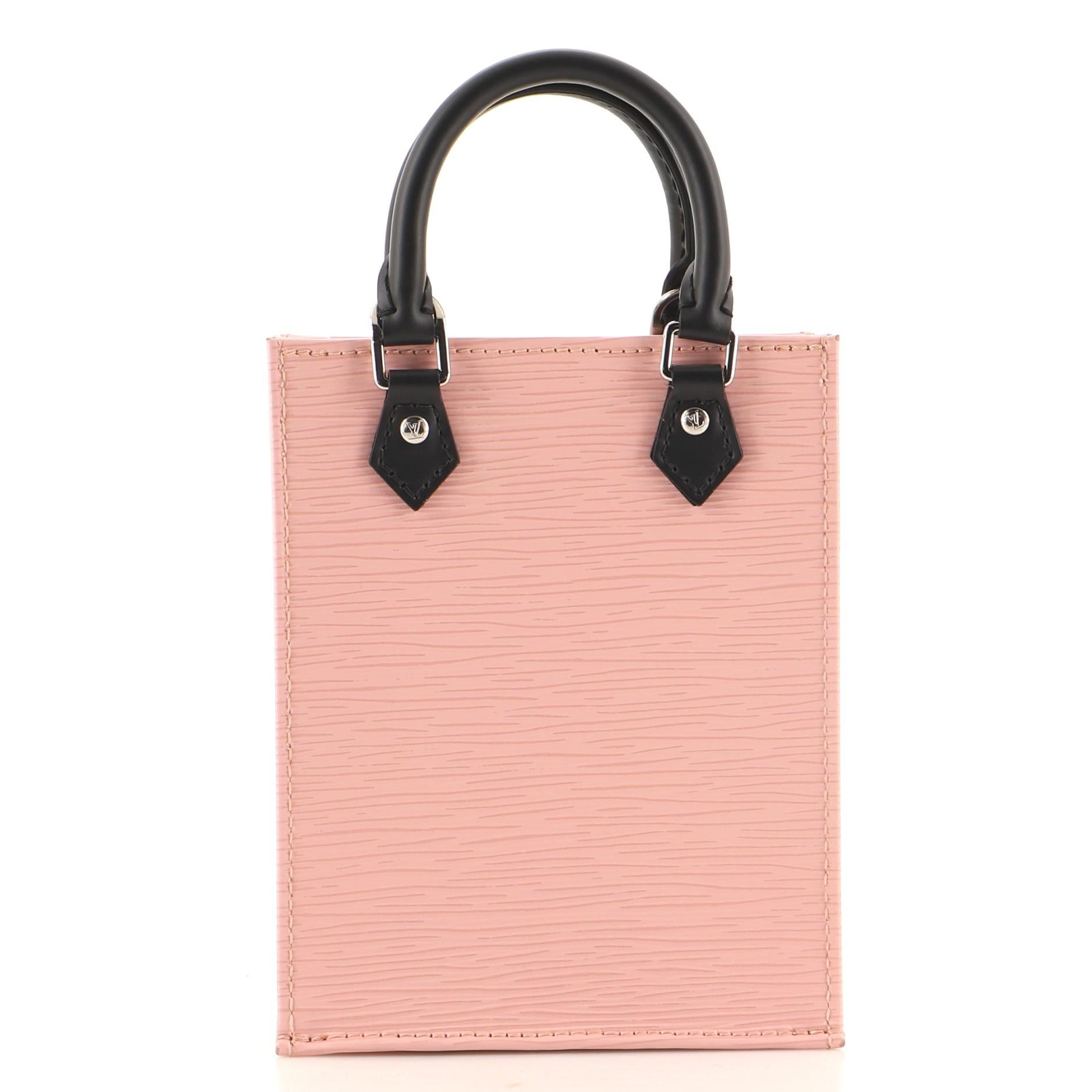 Beige Louis Vuitton Petit Sac Plat Bag Epi Leather