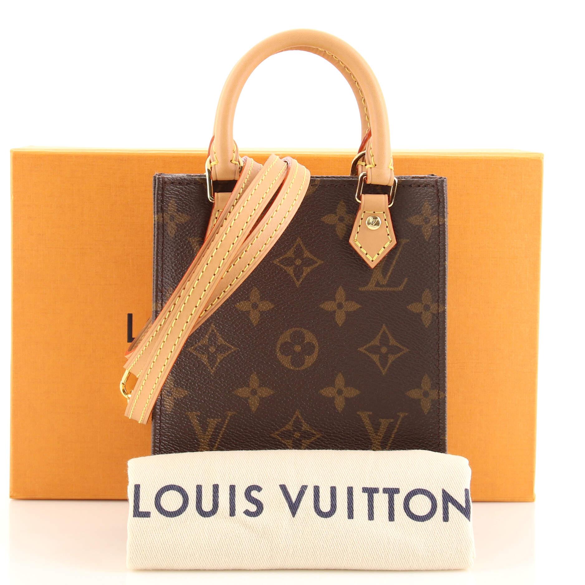 Louis Vuitton Petit Sac Plat Bag Monogram Empreinte Giant For Sale at  1stDibs