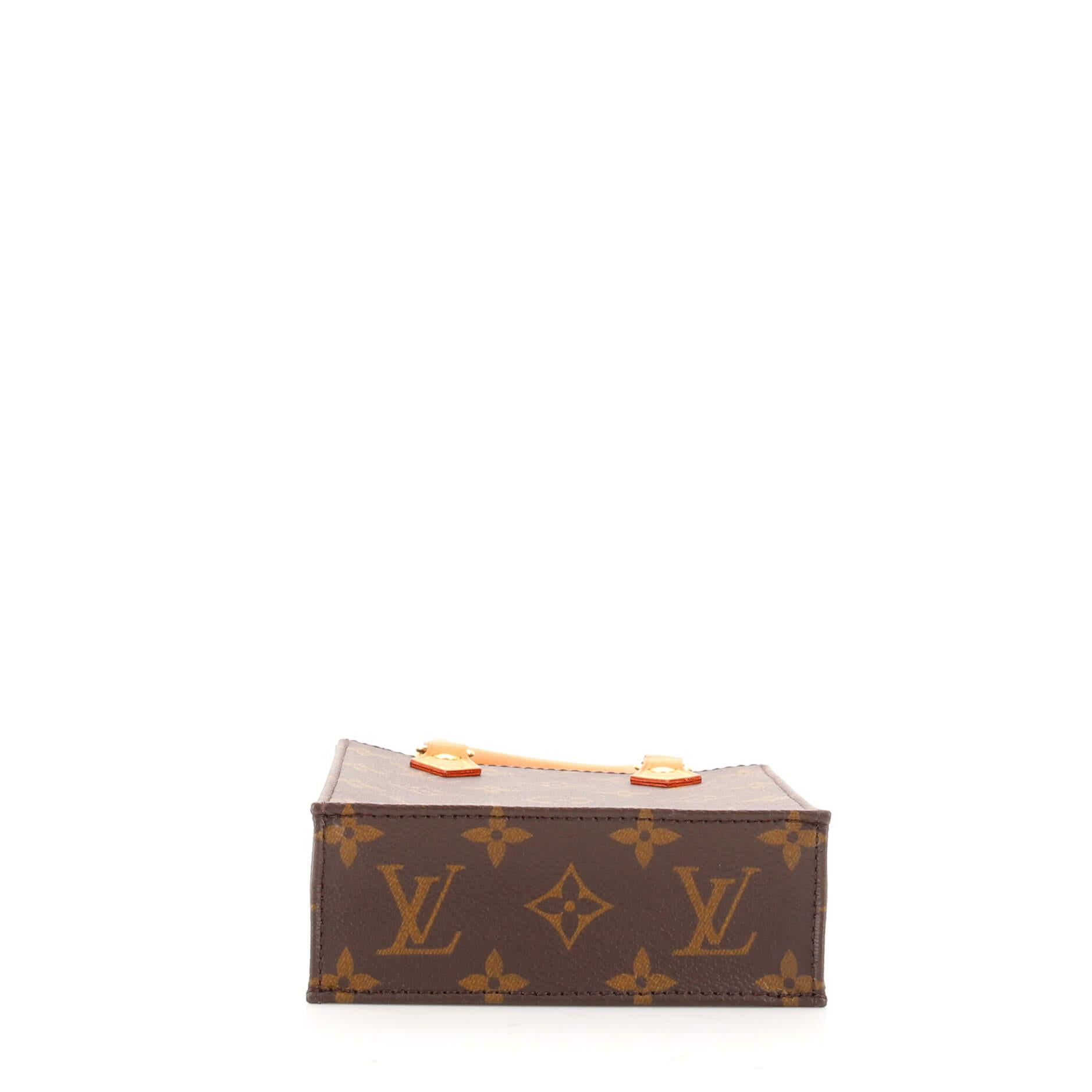 Women's or Men's Louis Vuitton Petit Sac Plat Bag Monogram Canvas