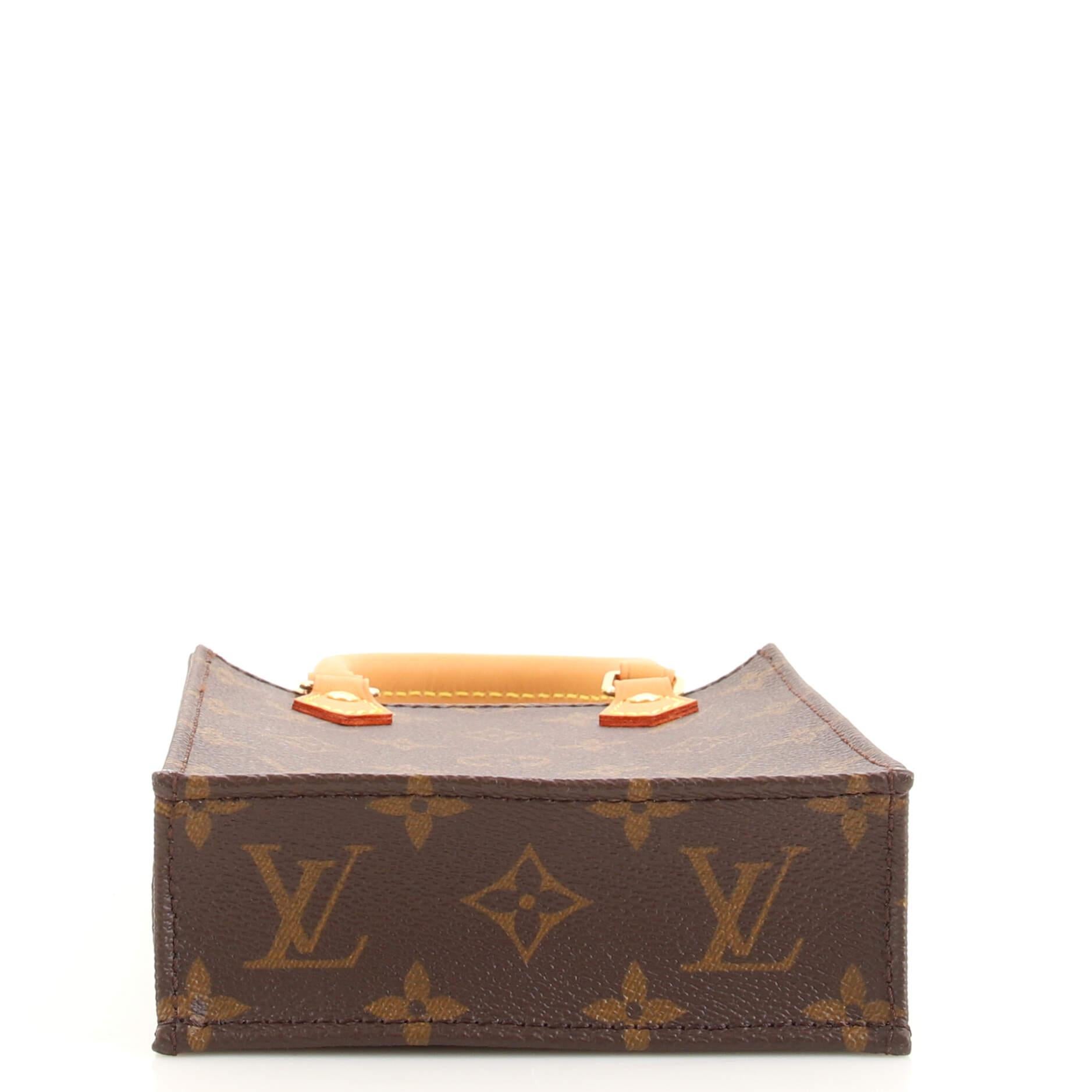 Women's Louis Vuitton Petit Sac Plat Bag Monogram Canvas