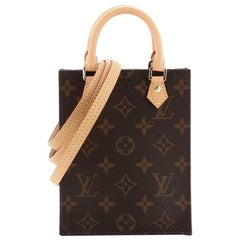 Louis Vuitton Petit Sac Plat Bag Monogram Canvas