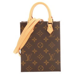 Louis Vuitton Petit Sac Plat Tasche Monogramm Segeltuch