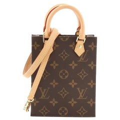 Louis Vuitton Petit Sac Plat Tasche Monogramm Segeltuch
