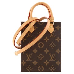 Louis Vuitton Petit Sac Plat Monogram Brown in Coated Canvas with Gold-tone  - US