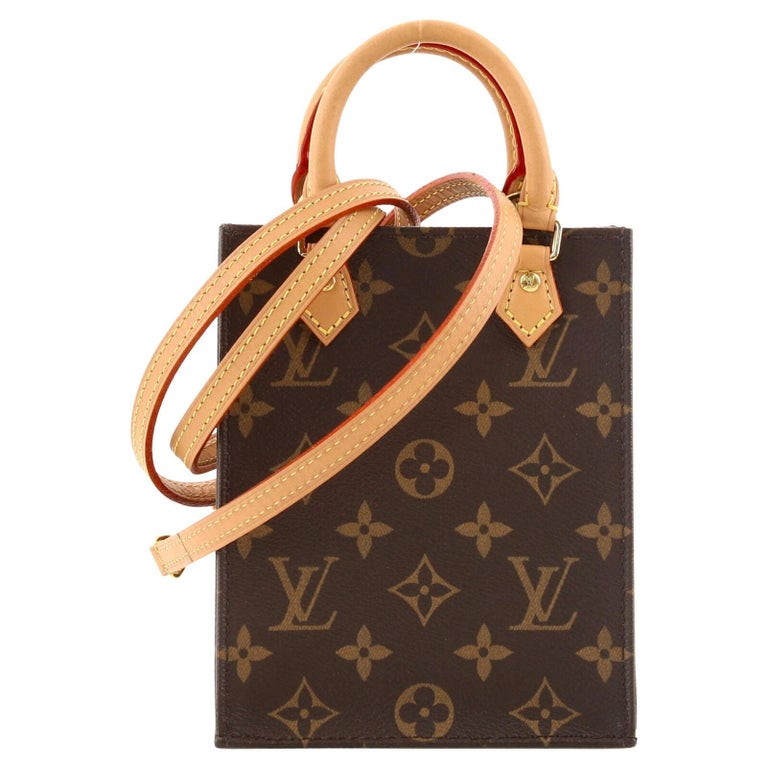 Louis Vuitton Petit Sac Plat Bag Monogram Canvas For Sale at 1stDibs