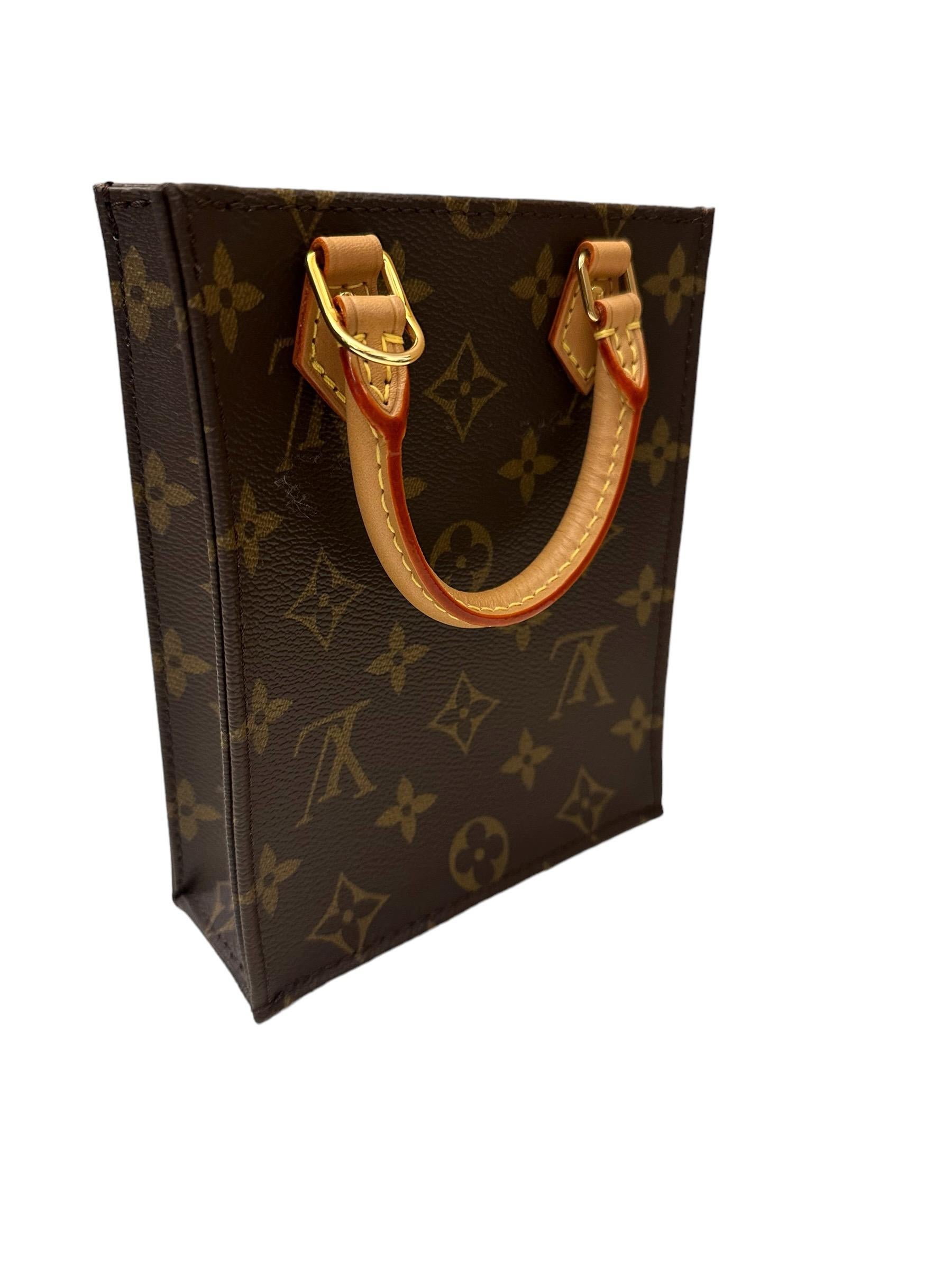  Louis Vuitton Petit Sac Plat Monogram Bag Unisexe 