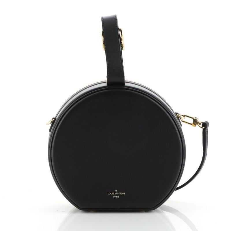 Beige Louis Vuitton Petite Boite Chapeau Bag Calfskin
