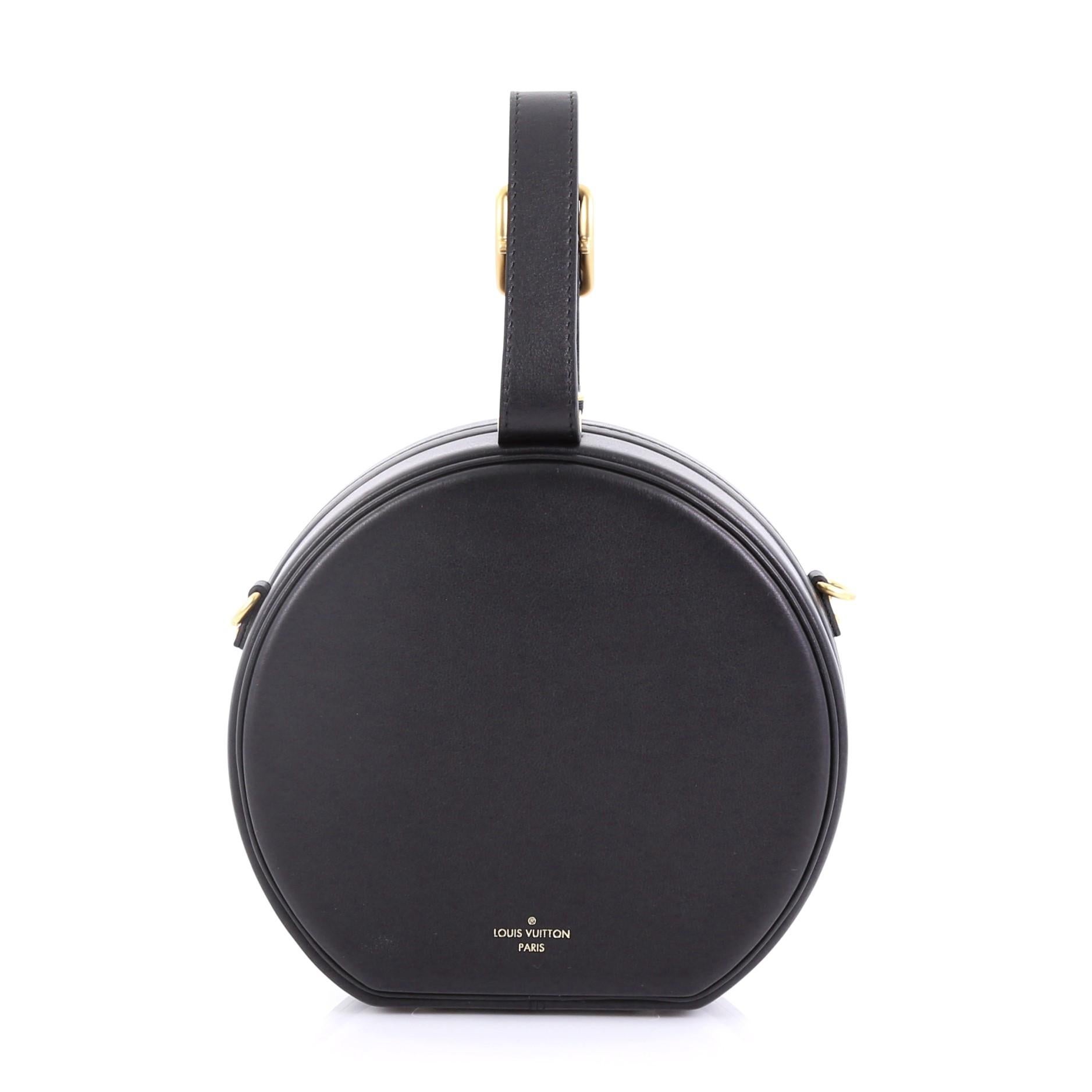 Louis Vuitton Petite Boite Chapeau Bag Embellished Leather In Excellent Condition In NY, NY