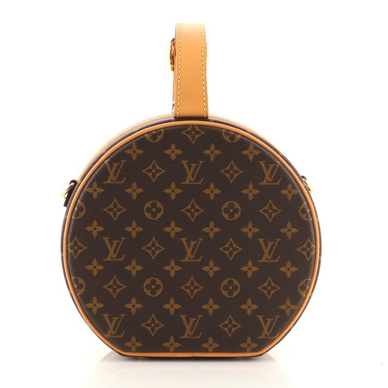 Brown Louis Vuitton Petite Boite Chapeau Bag Monogram Canvas