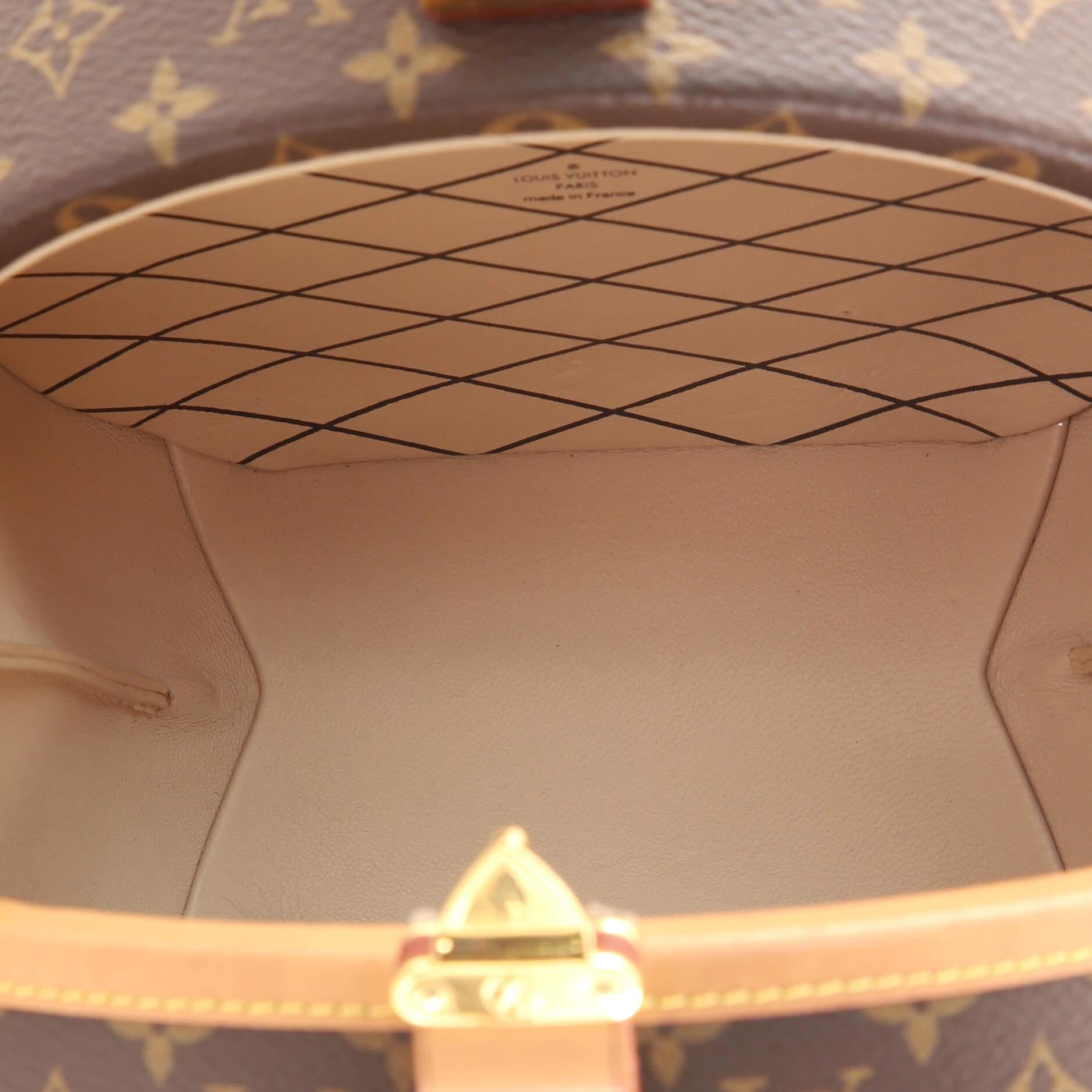 Louis Vuitton Petite Boite Chapeau Bag Monogram Canvas In Fair Condition In NY, NY