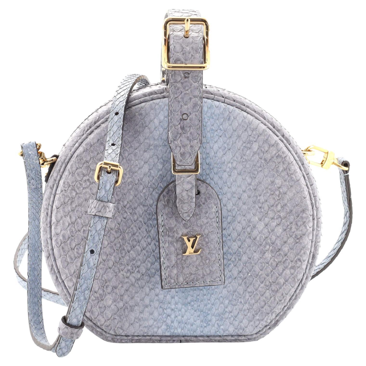 Louis Vuitton Mini Boite Chapeau Bag Epi Leather Blue