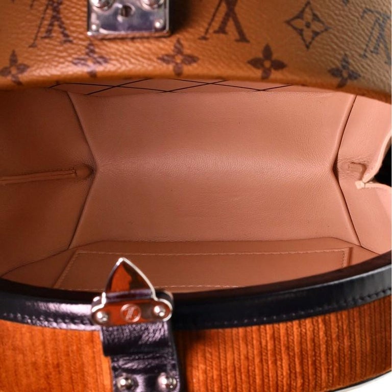 Louis Vuitton Petite Boite Chapeau Bag Reverse Monogram Canvas Brown