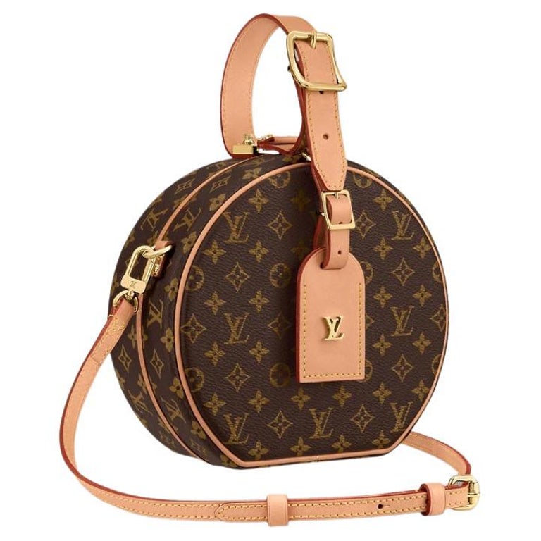 Louis Vuitton Petite Boite Chapeau Coated Monogram Canvas For Sale at
