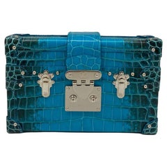 Louis Vuitton Petite Malle Blu - Alligatore Sahara