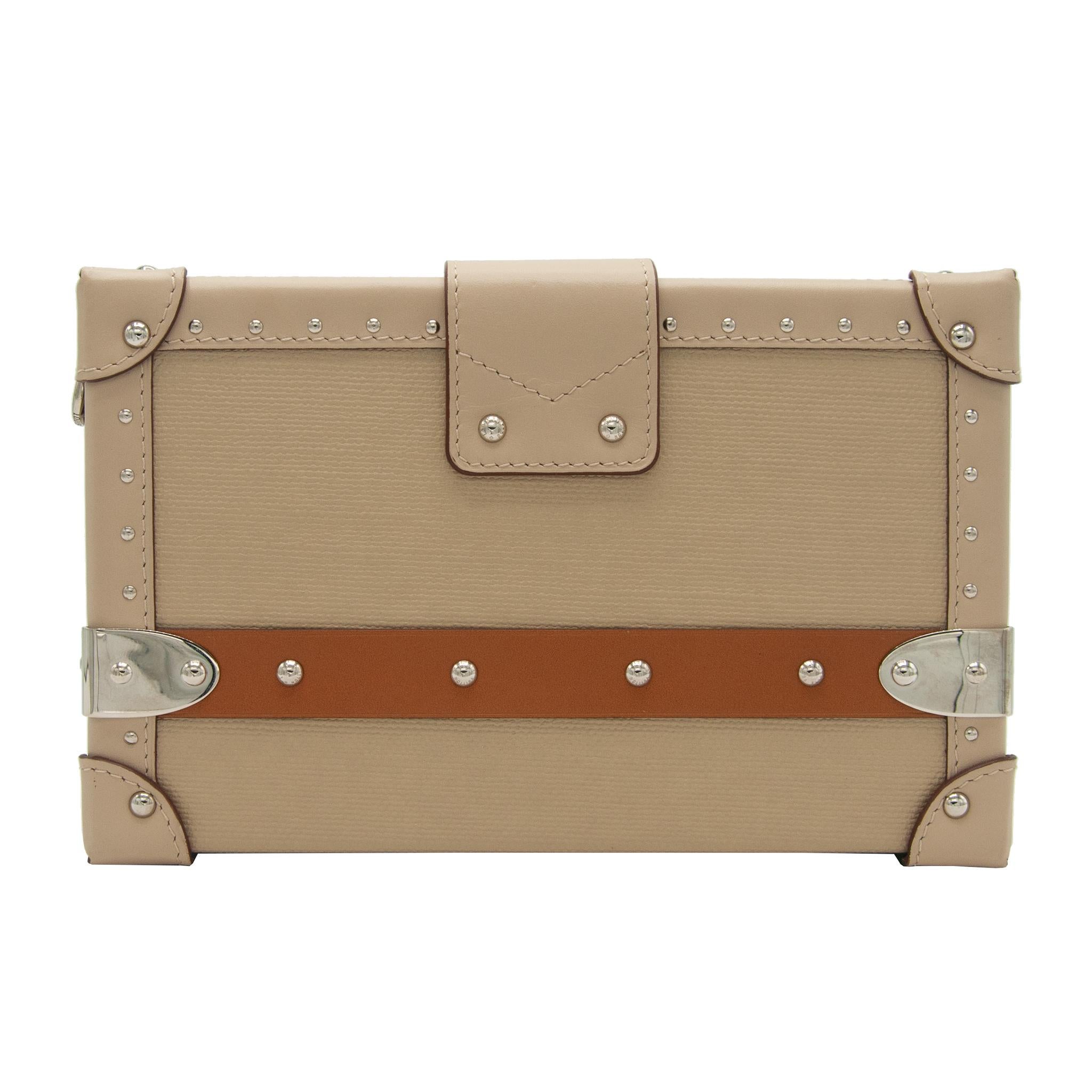 Louis Vuitton Petite Malle Epi Leather Beige For Sale at 1stDibs