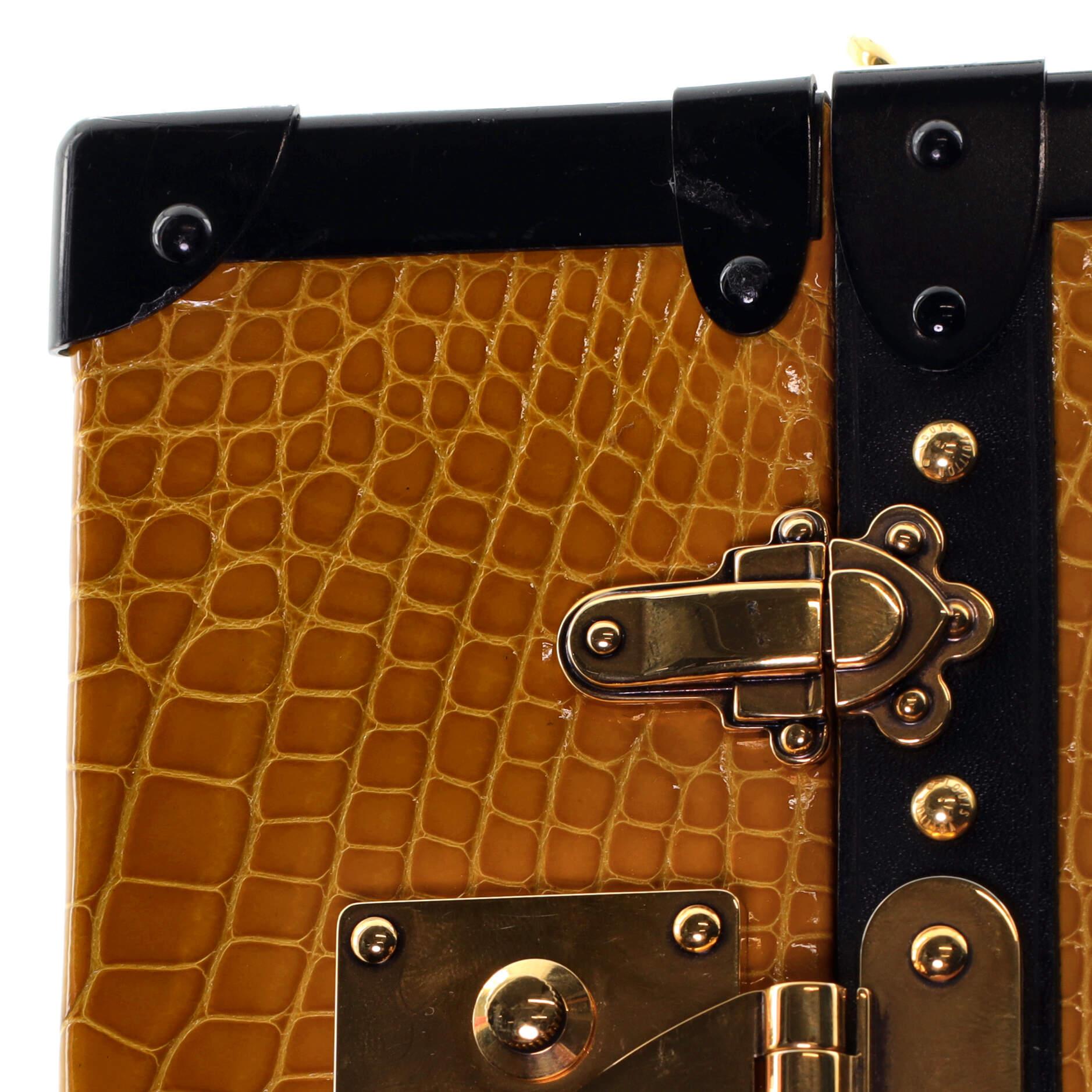 Louis Vuitton Petite Malle Handbag Crocodile In Fair Condition In NY, NY