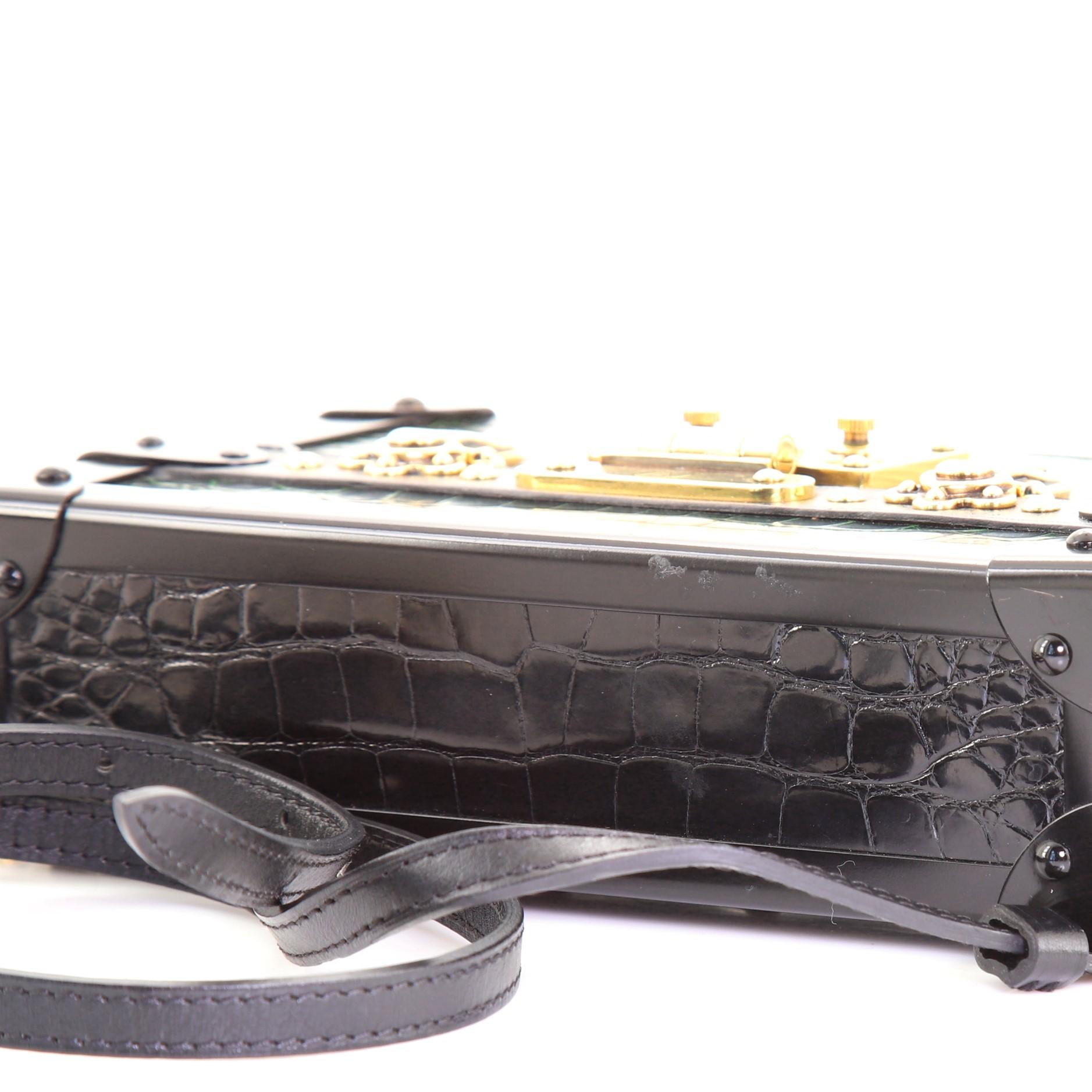 Louis Vuitton Petite Malle Handbag Crocodile In Good Condition In NY, NY