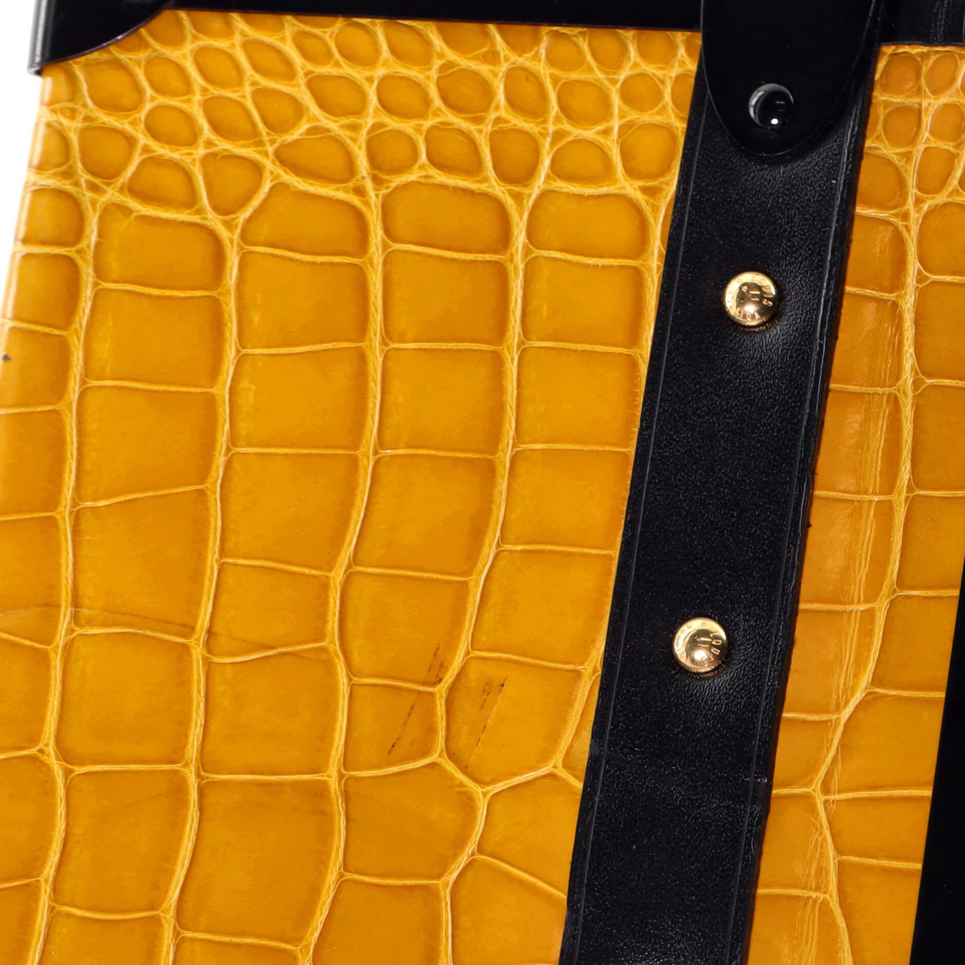Women's or Men's Louis Vuitton Petite Malle Handbag Crocodile