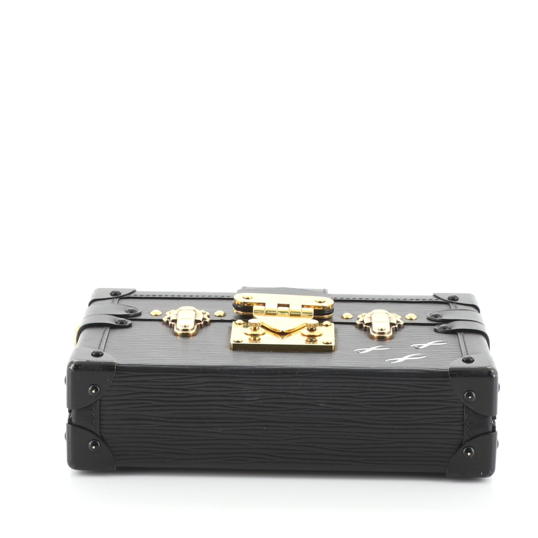 Louis Vuitton Petite Malle Handbag Epi Leather In Good Condition In NY, NY