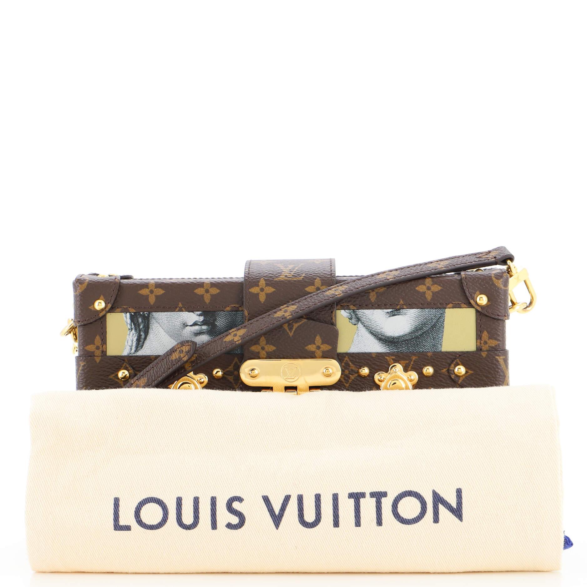 Louis Vuitton Petite Malle Handbag Limited Edition Tribal Print Leather For  Sale at 1stDibs