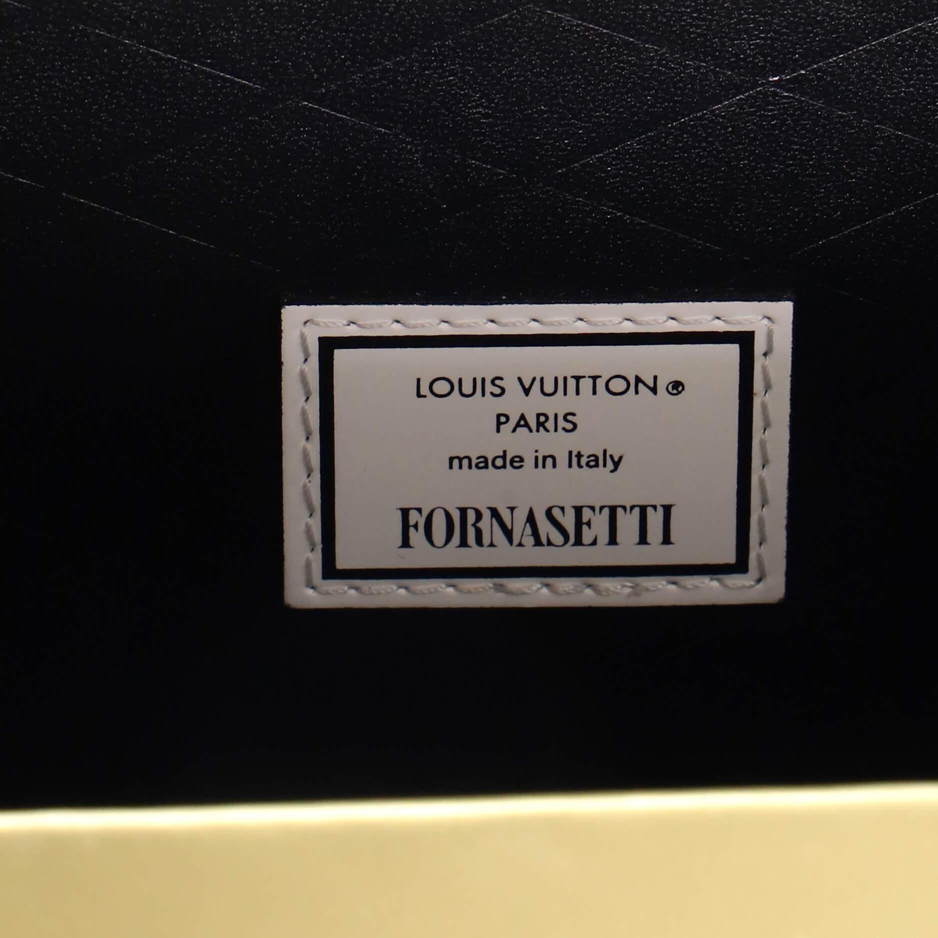 Louis Vuitton Petite Malle Handbag Limited Edition Fornasetti Print Leather  4
