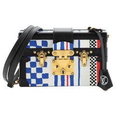 Louis Vuitton Petite Malle Handbag Limited Edition Grand Prix Printed Leather