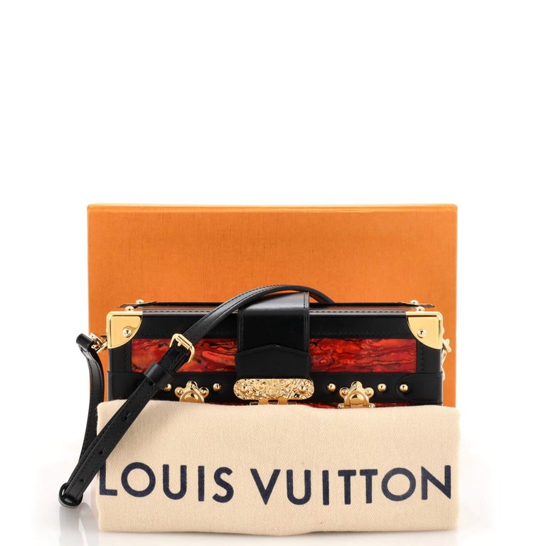 Louis Vuitton Petite Malle Handbag Limited Edition Mother of Pearl