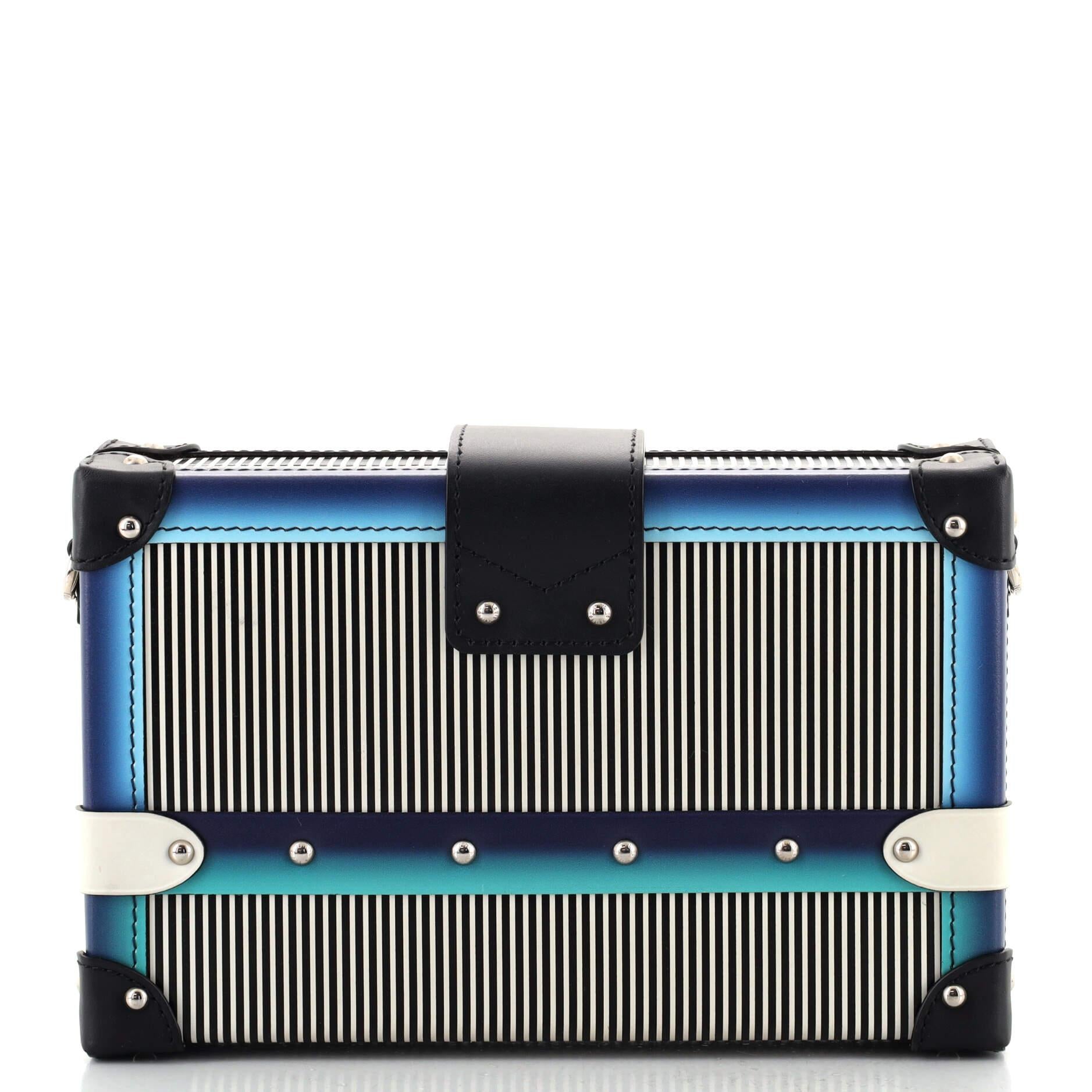 Louis Vuitton Petite Malle Handtasche Limited Edition Bedrucktes Leder im Zustand „Gut“ in NY, NY