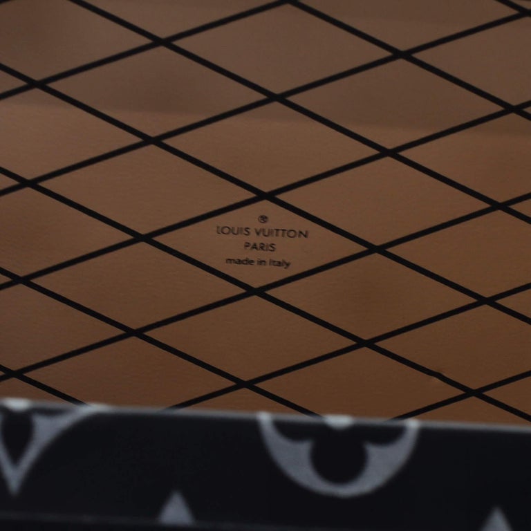 Louis Vuitton Petite Malle Handbag Limited Edition Reflective Monogram  Canvas