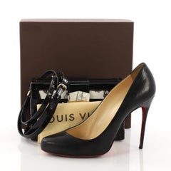 Louis Vuitton Petite Malle Handbag Limited Edition Stickers Monogram Vernis