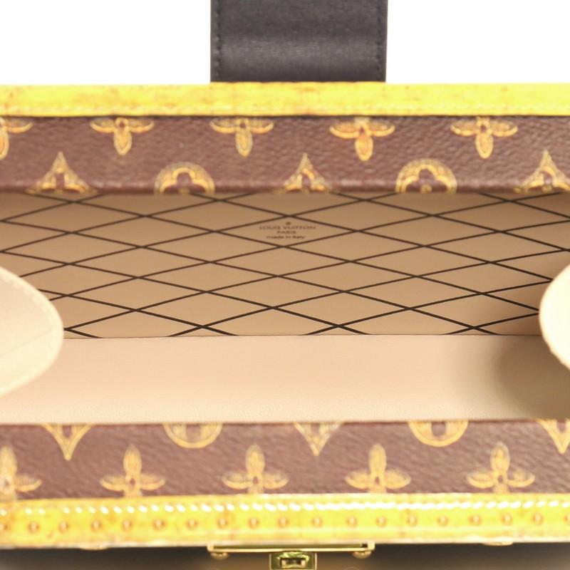 Gray Louis Vuitton Petite Malle Handbag Limited Edition Time Trunk