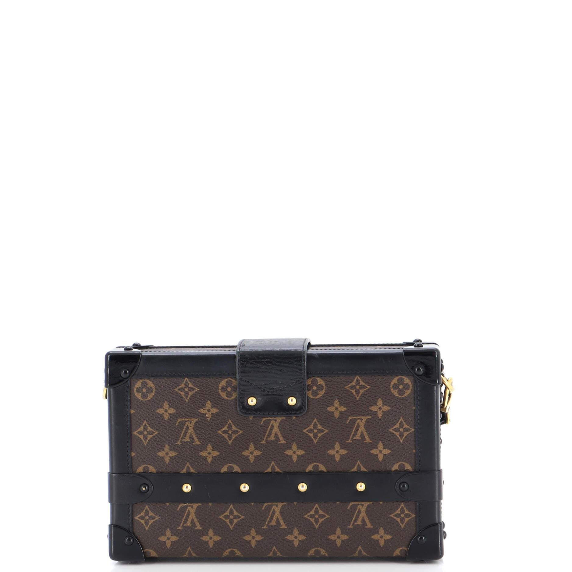 Louis Vuitton Petite Malle Handbag Monogram Canvas In Good Condition In NY, NY