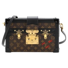 Louis Vuitton Petite Malle Handbag Monogram Canvas
