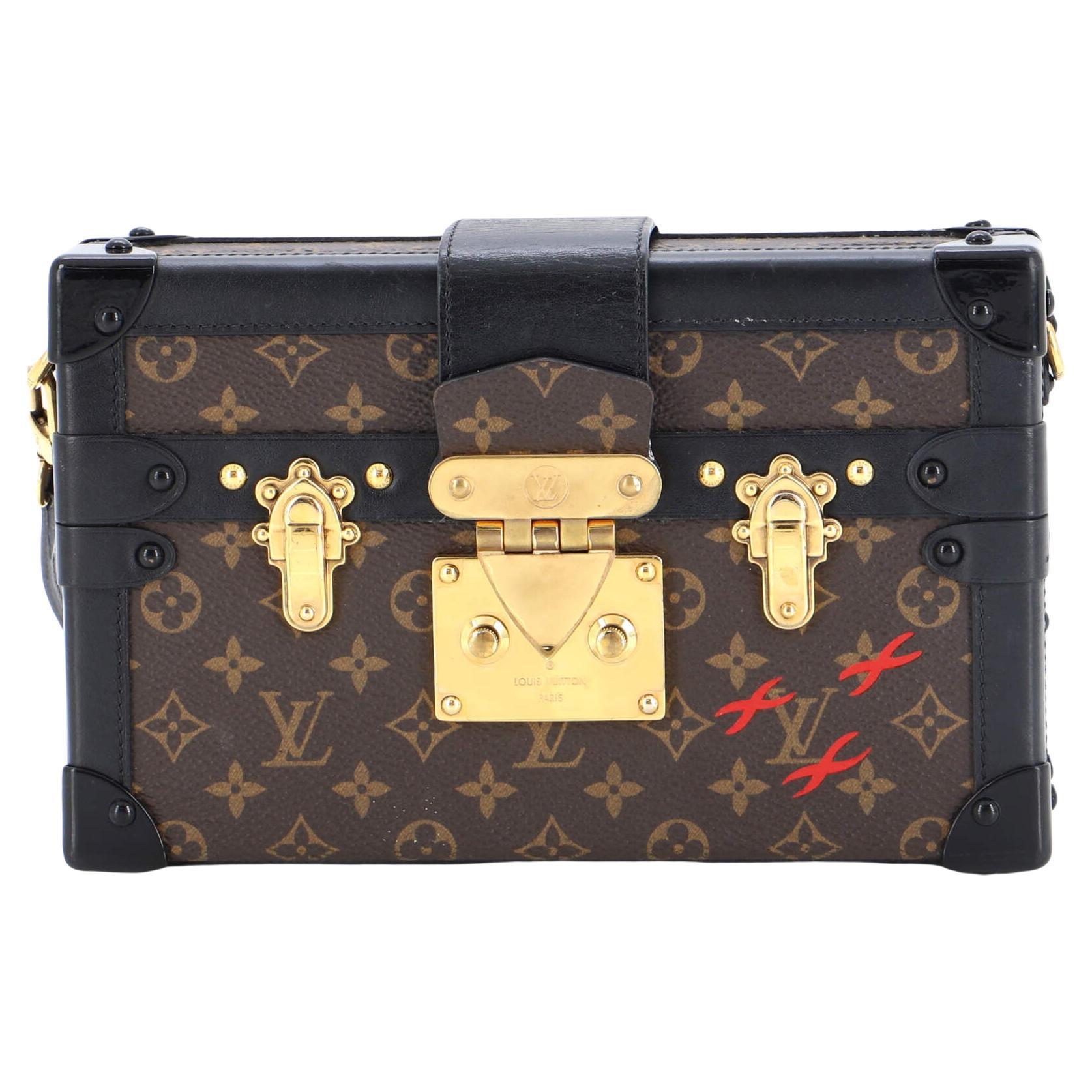 Louis Vuitton Monogram Petite Malle Trunk Crossbody Bag For Sale at 1stDibs